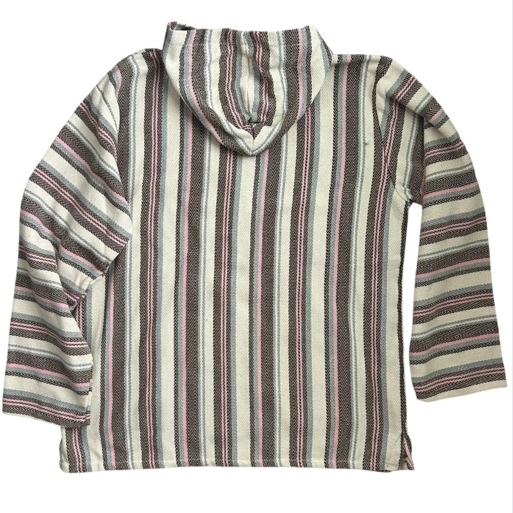 EARTH RAGZ NWT! Women’s Baja Joe Mexican Hoodie Pastel Pocket Brushed Lining XL - Picture 2 of 10